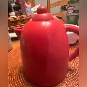 MSRF Red Ceramic Teapot
